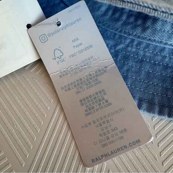 Ralph Lauren Polo Bear Baby Bucket Hat 3-9 Months Infant Sun Hat Preppy Cute - Picture 5 of 8